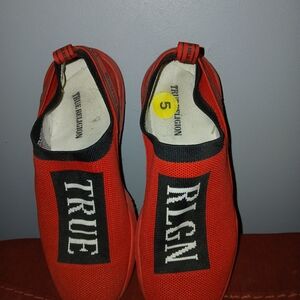 True Religion Red Kids Slip-On Sneakers